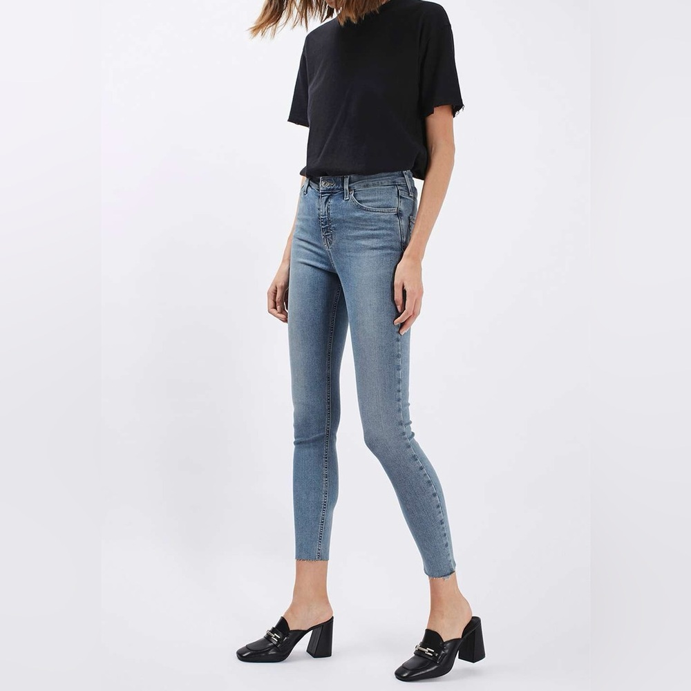 Topshop Moto Jamie Blue Skinny Jeans Size W 28